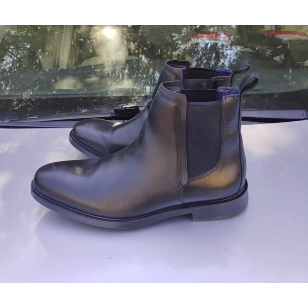 Cole Haan Black Dumont Grand Hamilton WP Chelsea Ankle Boot Size 9.5M(US)